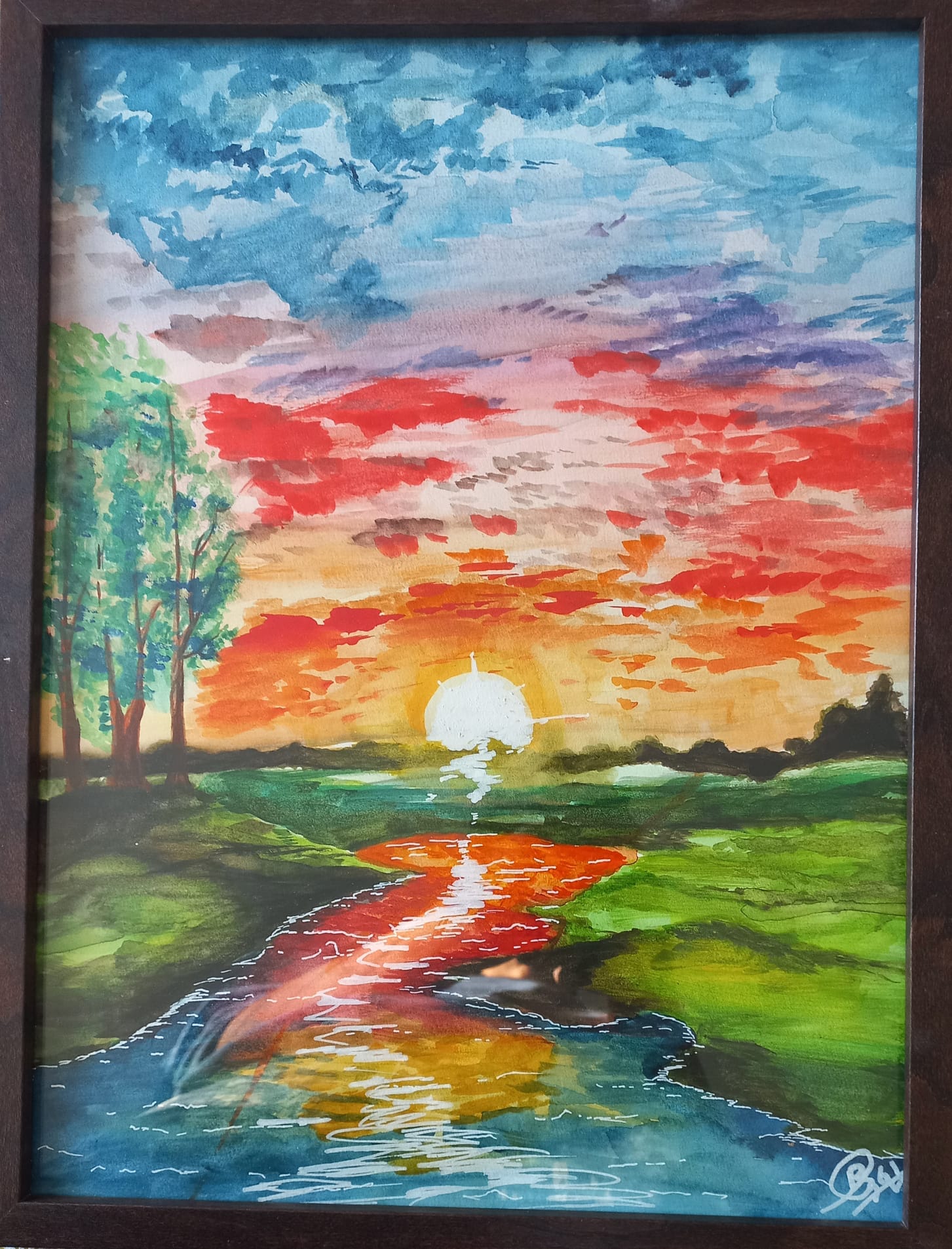 Sunset - Watercolours 1